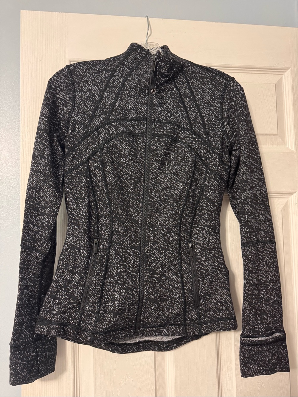lululemon athletica Black Heather Full-Zip Sculpt Jacket